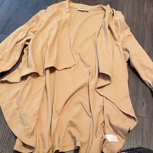 Kim Rogers Camel Drape Cardigan